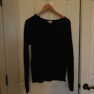 James Perse Basic Black Long sleeve shirt